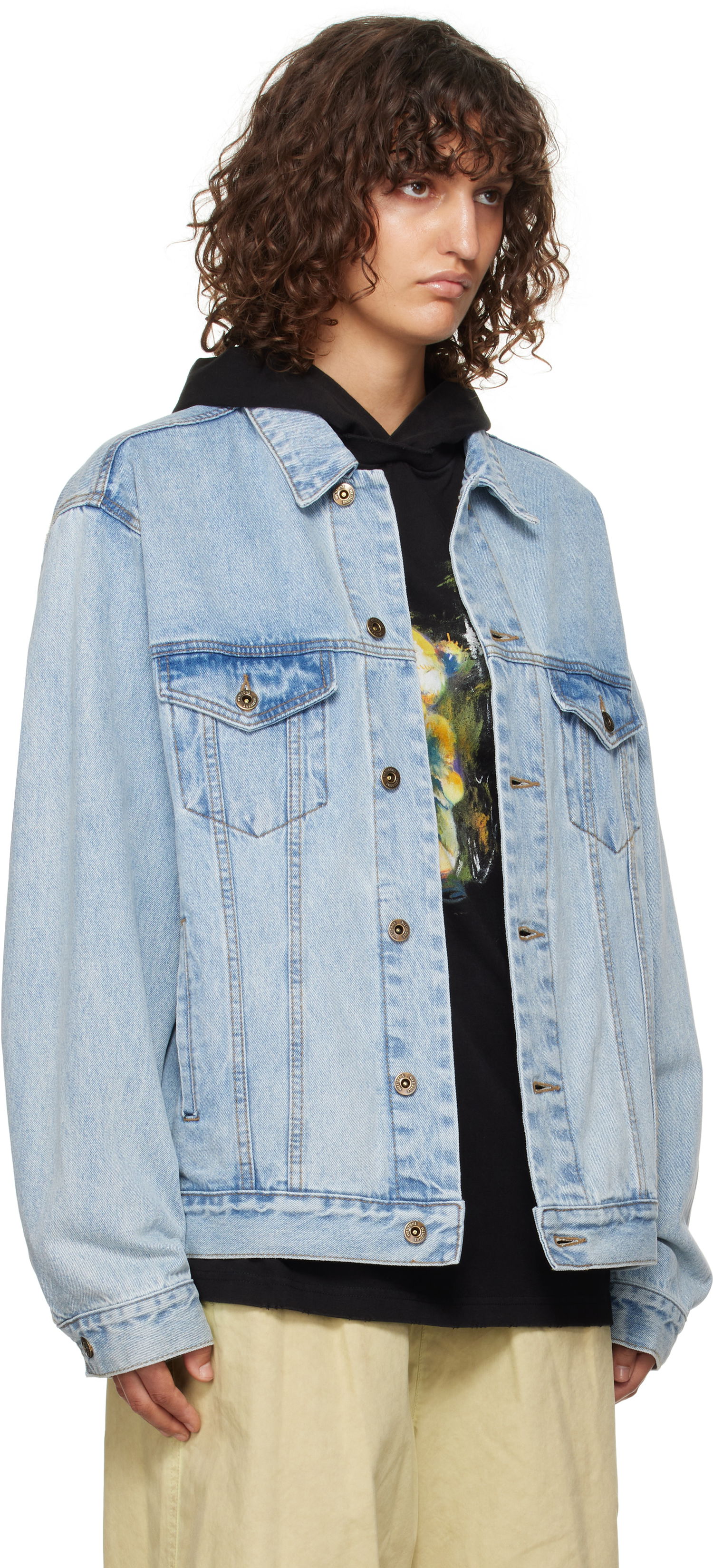 Яке We11done We11done Monster Pony Denim Jacket Синьо | WD-DJ3-24-317-U-BL, 1