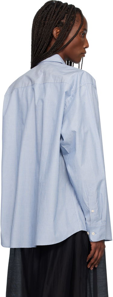 Риза Baserange Claude Striped Long Sleeve Collared Shirt Синьо | TSCL-PO-000, 2