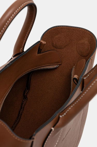 Дамска чанта JW Anderson JW Anderson Small Punch Tote Bag Кафяво | HB0680.LA0250.621, 5
