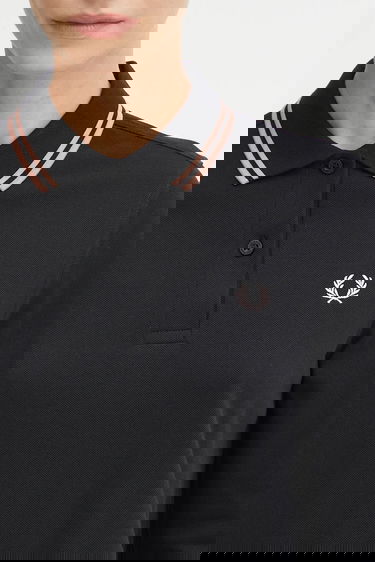 Поло тениска Fred Perry Fred Perry Long Sleeve Polo Shirt Черно | G3636, 3