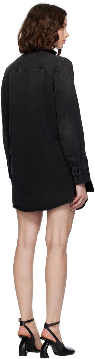 Pокля Maison Margiela MM6 Maison Margiela Satin Mini Dress Черно | S52DA0069 MTN084, 2