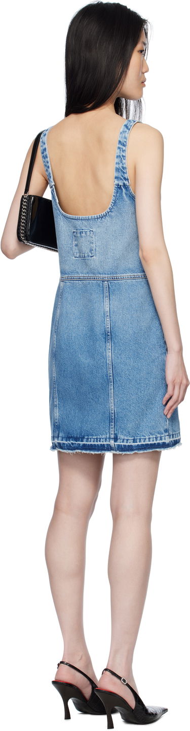 Pокля Stella McCartney Stella McCartney Vintage Wash Denim Minidress Синьо | 6D03553SQH05, 2