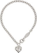 Vivienne Westwood Lee Chunky Chain Star-Cutout Crystal Heart Pendant Necklace
