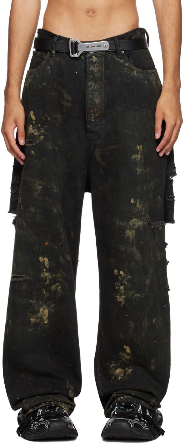 Дънки Balenciaga Super Destroyed Jeans Черно | 745248-TBP47-1363, 0
