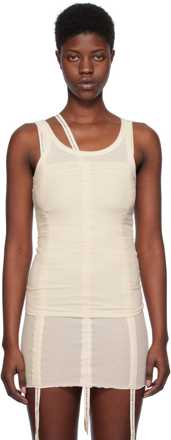 Потник Baserange Slim Heart Tank Top Бежово | TOHT-RB-SP24, 0