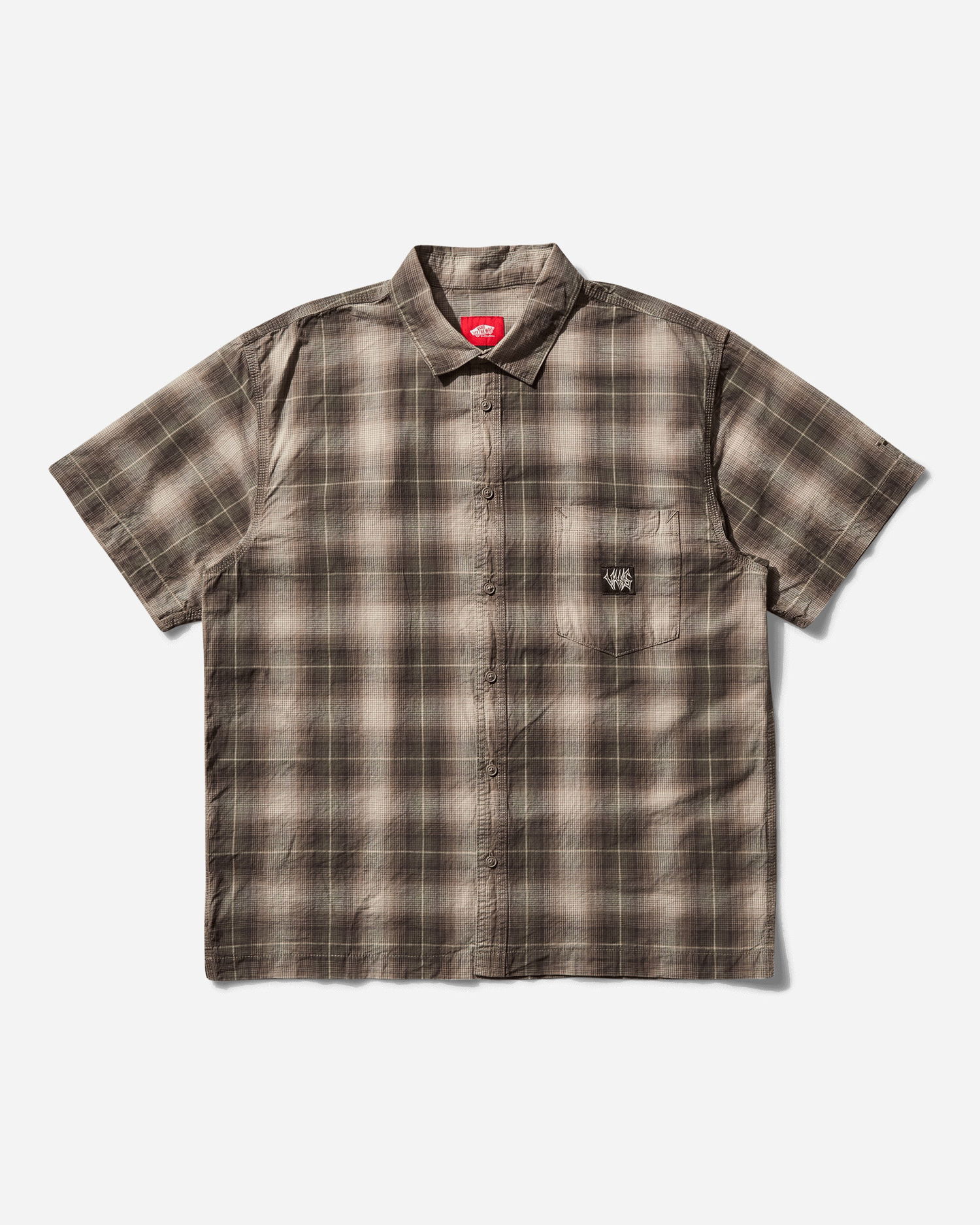 Риза Vans Skate Plaid Short Sleeve Shirt Кафяво | VN000KYW1NU1, 1