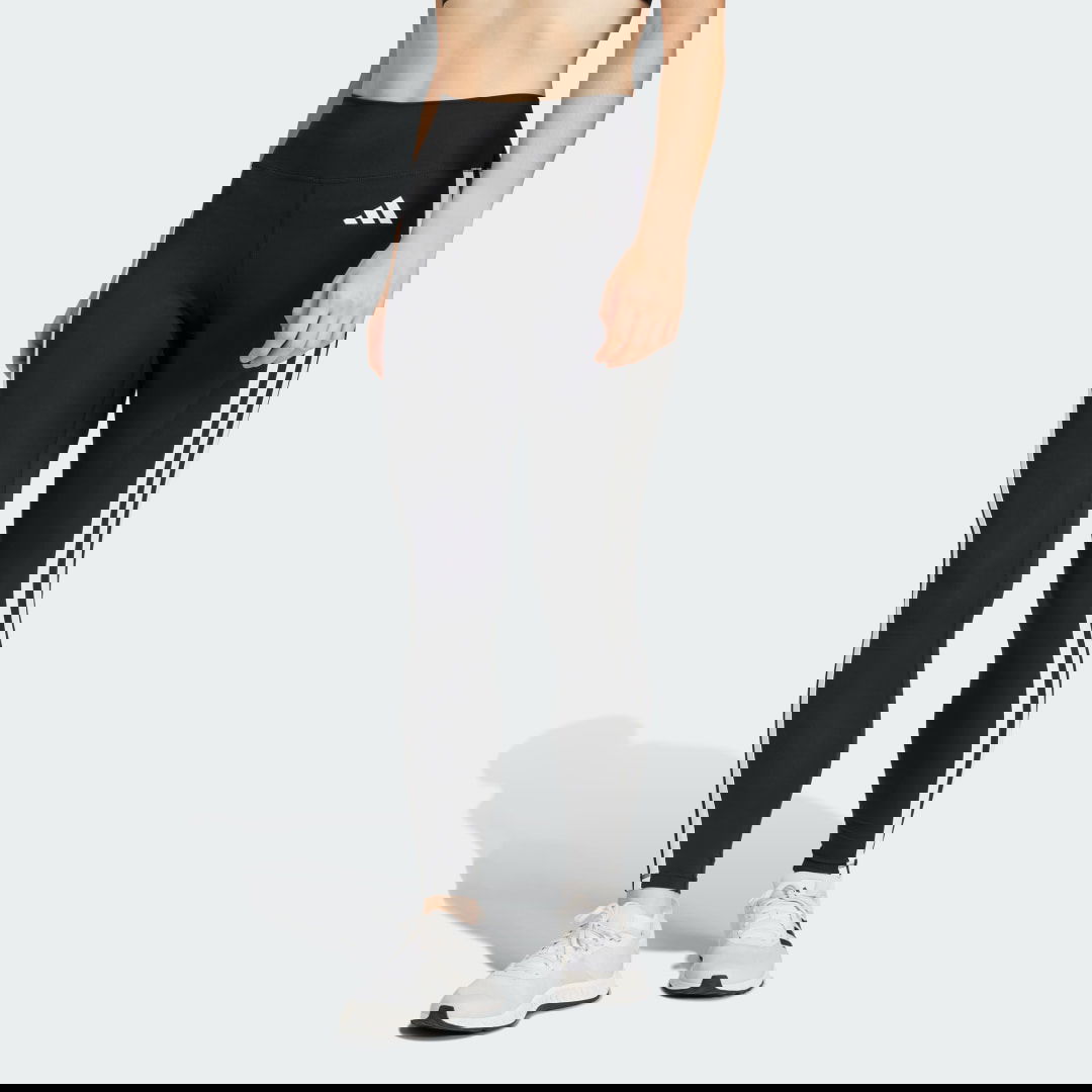 Клинове adidas Performance Optimé Essentials 3-Stripes 7/8 Leggings Черно | JD6545, 0