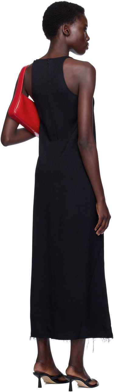 Pокля TOTEME TOTEME Scoop-Neck Sablé Midi Dress Черно | 243-WRD4142-FB0240, 2