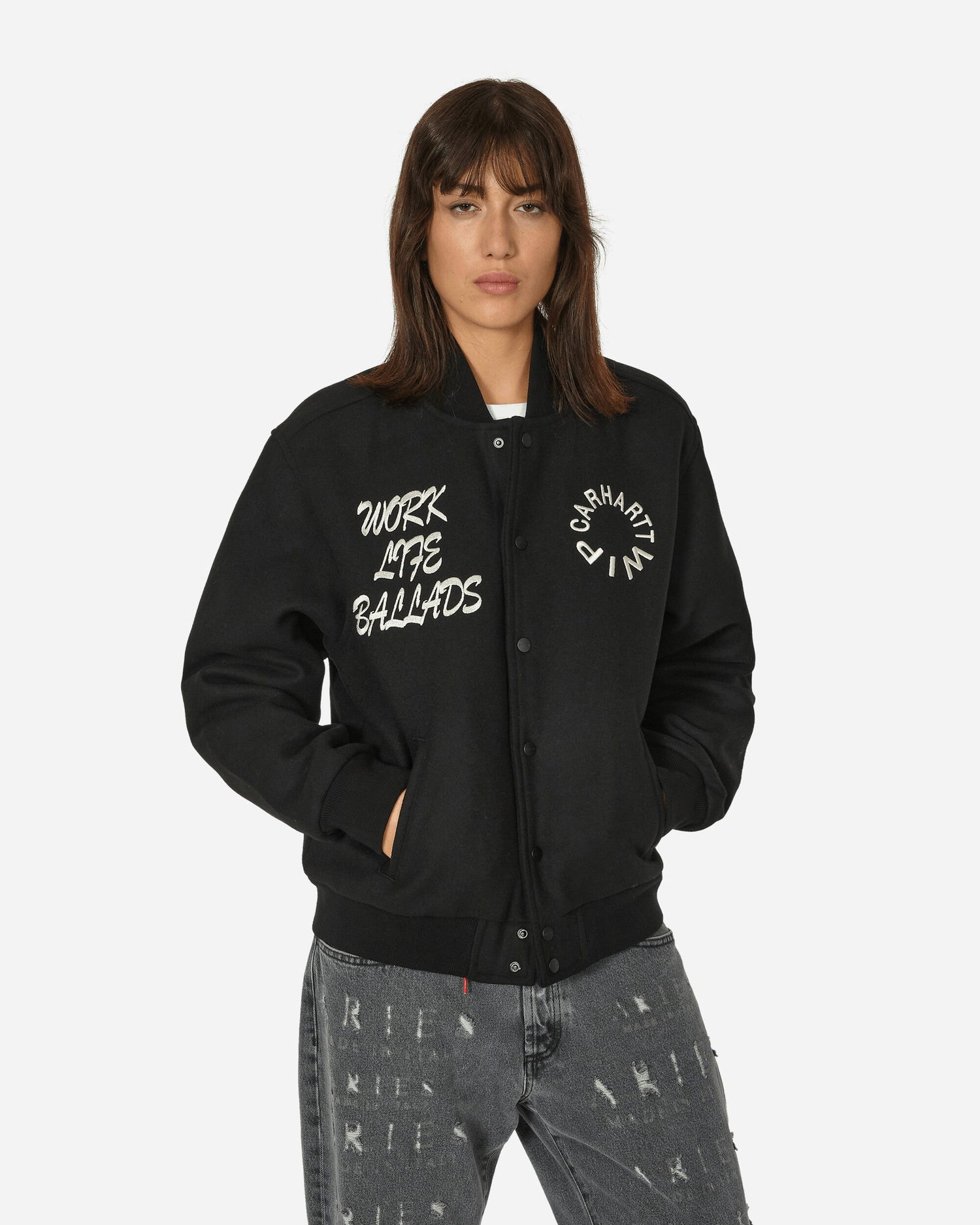 Яке Carhartt WIP Work Varsity Bomber Черно | I032435 89XX, 0