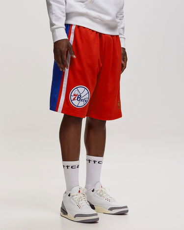 Къси панталони Mitchell & Ness Mitchell & Ness Philadelphia 76ers Swingman Shorts Червено | SMSHGS18247-P76SCAR96, 1