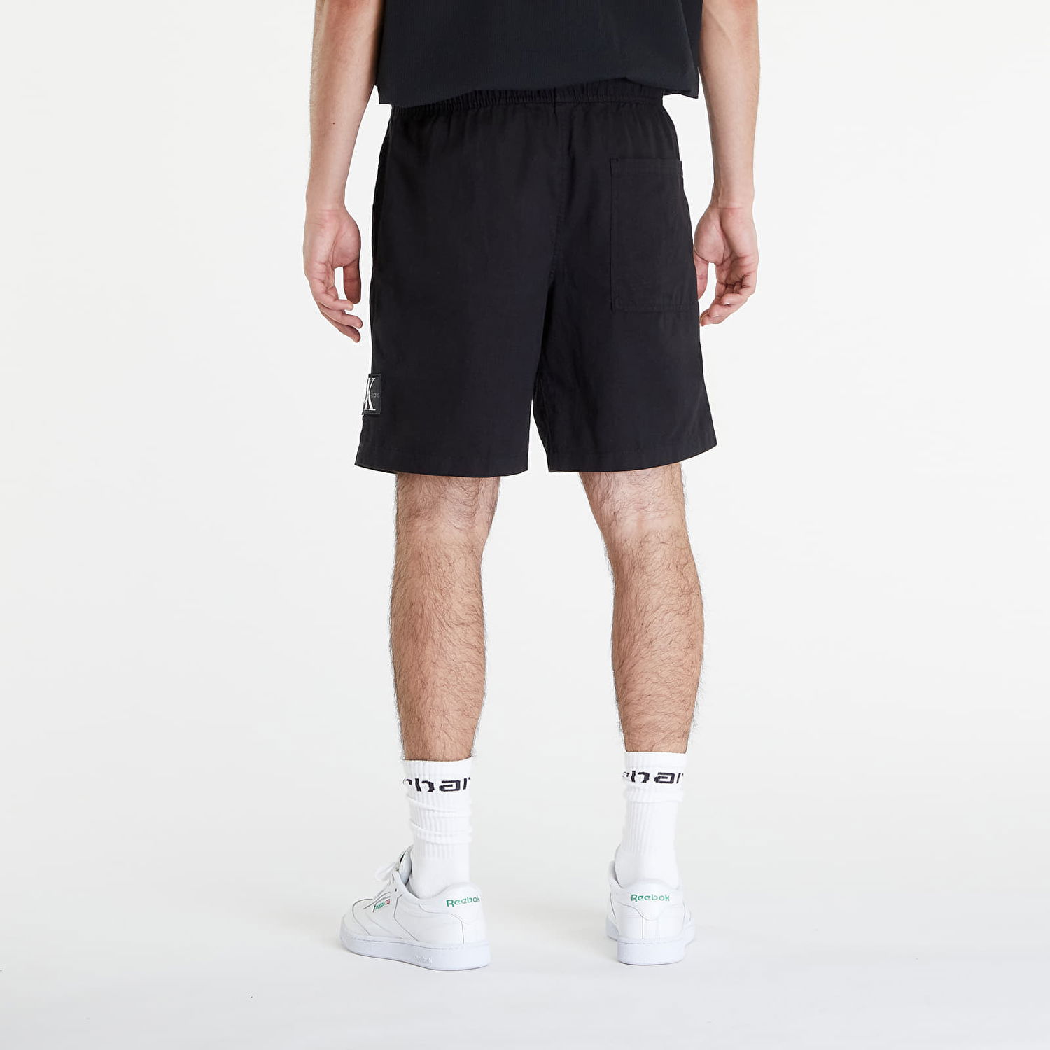 Къси панталони CALVIN KLEIN Linen Shorts Black Черно | J30J325475 BEH, 1