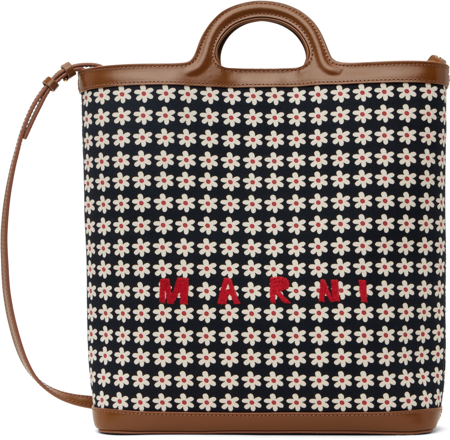 Голяма пазарска чанта Marni Crossbody Tote Bag Черно | SBMP0179U6 P7944, 0