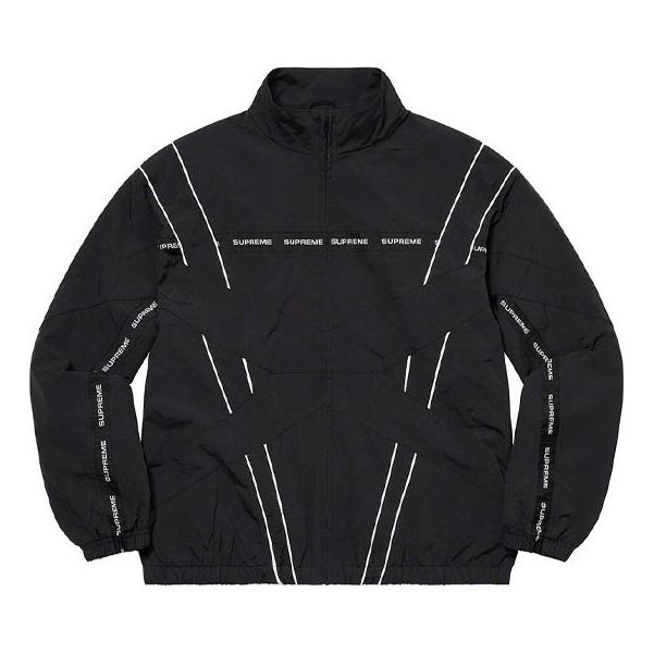Ветровка Supreme Cross Paneled Track Jacket Черно | SUP-SS21-587