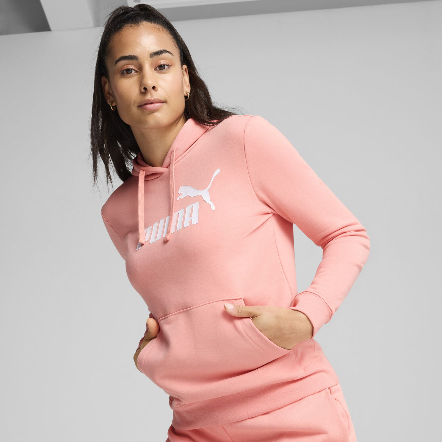 Суитчър Puma Women's ESS No. 1 Logo Hoodie Розово | 682391_18, 0