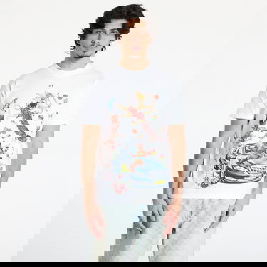 Тениска Off-White Off-White Fresco Car Slim Fit Short Sleeve T-Shirt Бяло | OMAA027S25JER0030110, 0