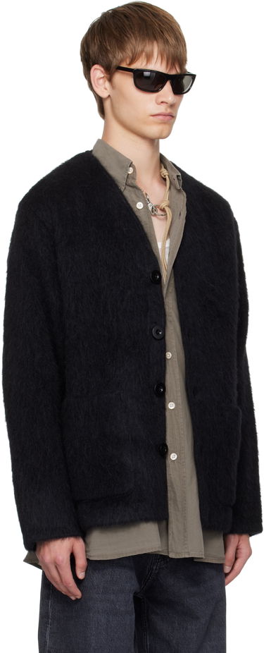 Пуловер OUR LEGACY Mohair Cardigan Черно | M4206CBM, 4