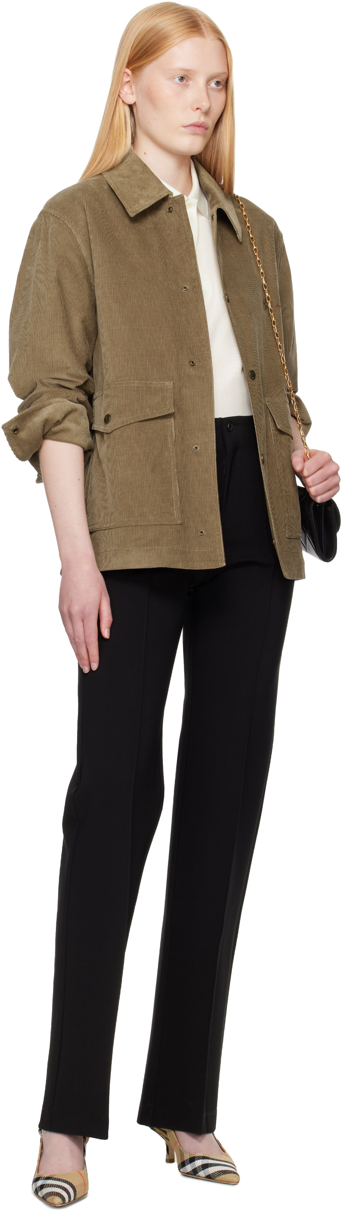 Burberry Corduroy Buttoned Jacket, 3