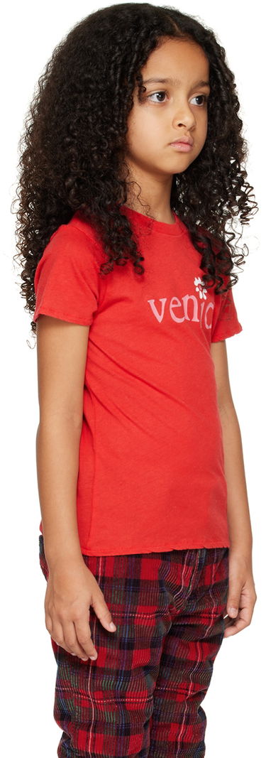 Тениска ERL ERL Kids 'Venice' T-Shirt Червено | ERL05KT006, 1