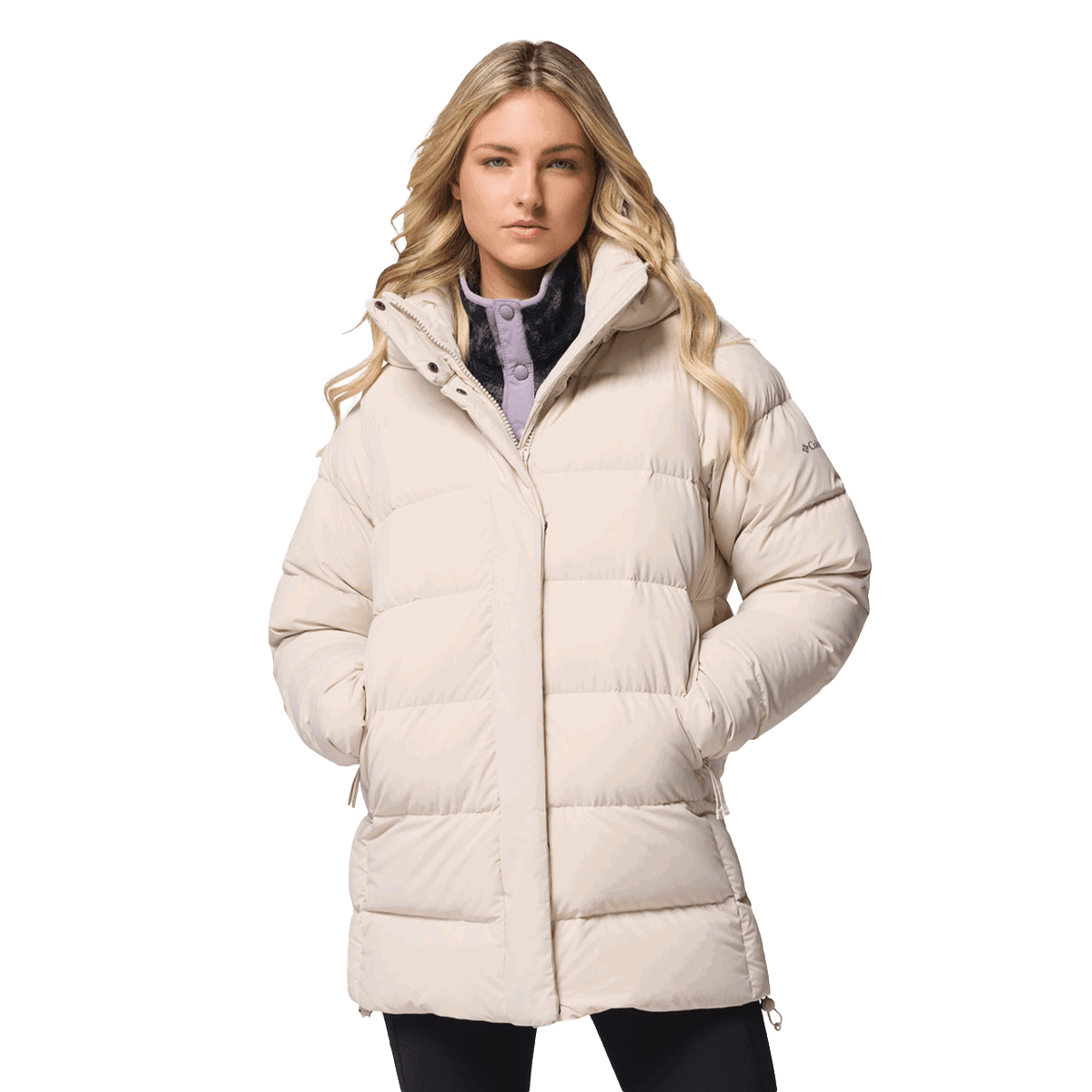 Пухо яке Columbia Amaze Puff Mid Hooded Jacket Бежово | 2133703278, 0