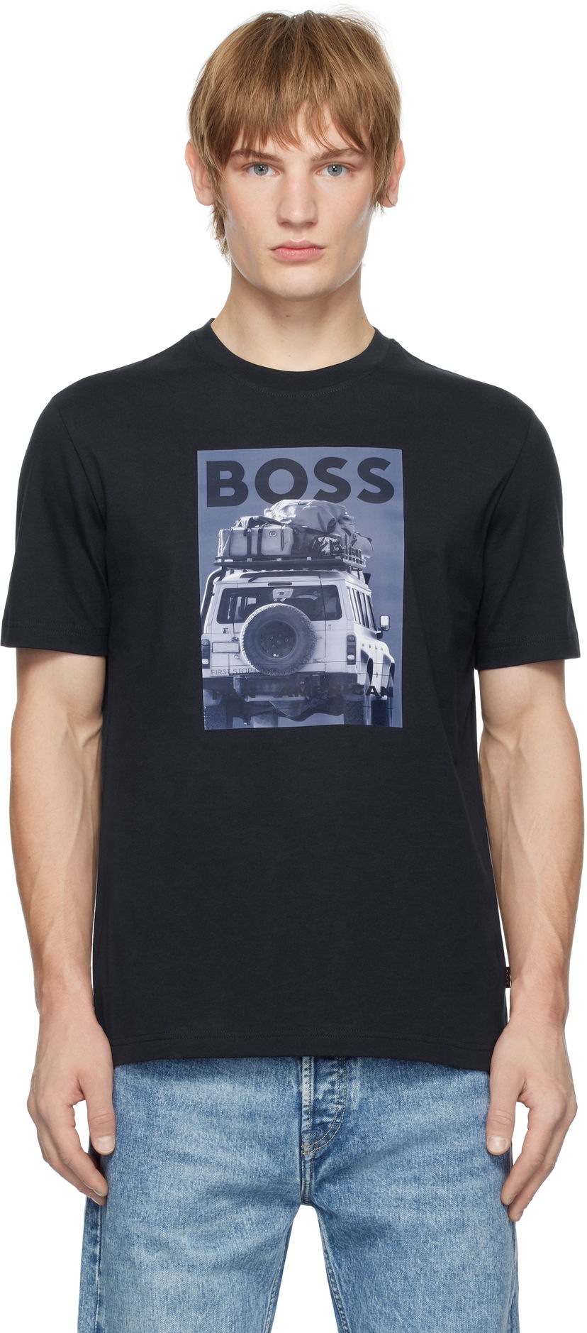 Тениска BOSS Graphic T-Shirt Черно | 50535079