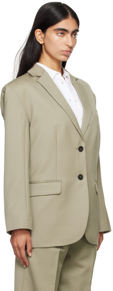 Палта Anine Bing Quinn Single-Breasted Blazer Зелено | A-01-7073-250, 4