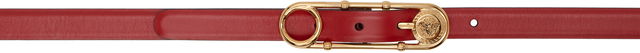 Versace Safety Pin Leather Belt