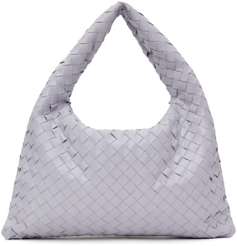 Дамска чанта Bottega Veneta Small Intrecciato Leather Hobo Bag Сиво | 763966 V3IV1, 0