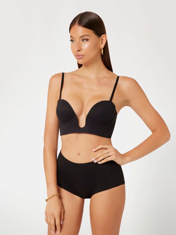 Сутиен GUESS Eveline Jersey Balconette Bra Черно | O4BC15KCDE0, 0