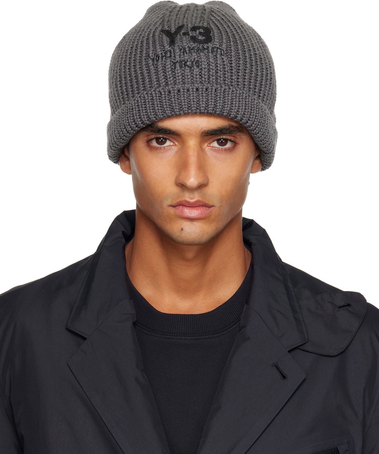 Шапка Y-3 Y-3 Chunky Knit Beanie Сиво | JX8309, 0