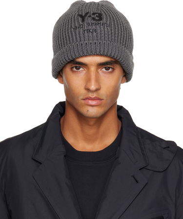 Шапка Y-3 Y-3 Chunky Knit Beanie Сиво | JX8309, 0