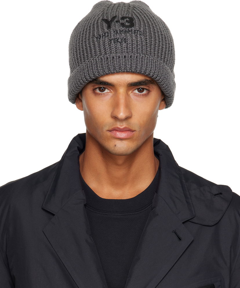 Шапка Y-3 Y-3 Chunky Knit Beanie Сиво | JX8309