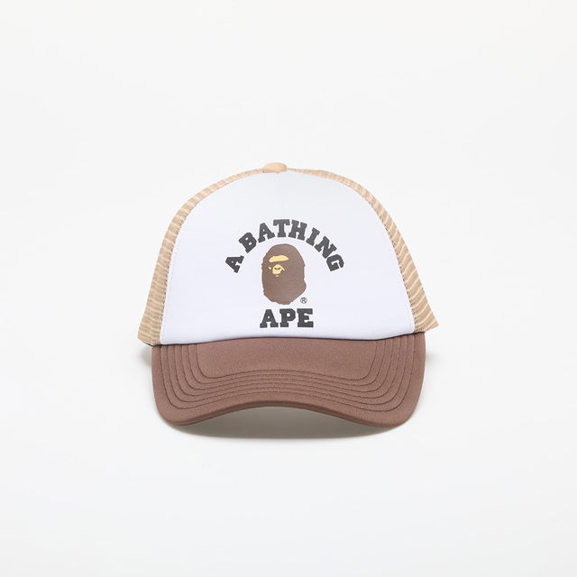 A BATHING APE College Mesh Cap Beige Universal