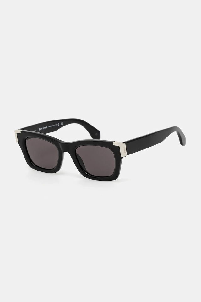 Rectangular Sunglasses with Silver-Tone Accents
