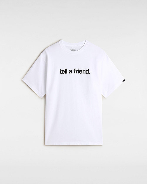 Тениска Vans Tell A Friend T-Shirt, Size L Бяло | VN000P4YWHT, 0