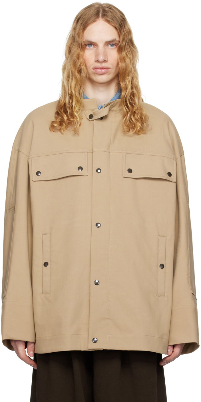 Яке Dries Van Noten Dispatch Jacket Бежово | 242-020500-9129