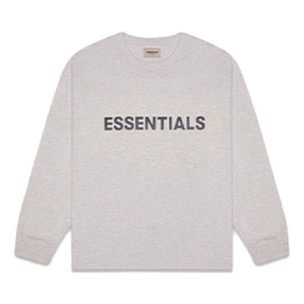 Пуловер Fear of God Essentials Long Sleeve T-Shirt Сиво | 0125250500233260