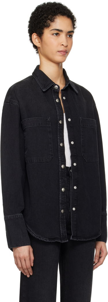 Риза Anine Bing Denim Shirt Черно | A-07-10238-WBL1, 1
