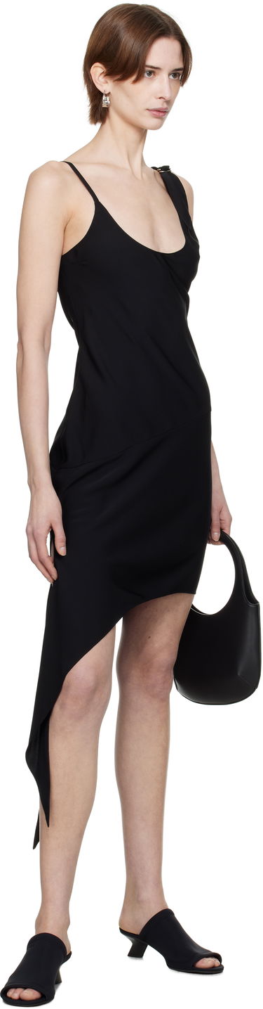 Pокля Courrèges Courrèges Scarf Midi Dress Черно | 125CRO538PL0147, 3