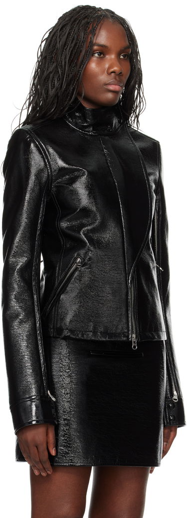 Яке бомбър Courrèges Vinyl Motorcycle Jacket Черно | 424CBL212VY0014, 1