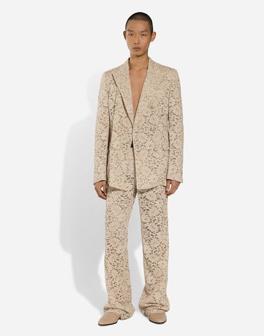 Панталони Dolce & Gabbana Dolce & Gabbana Cordonetto Lace Pants Бежово | GP07CTHLMGEM9478, 1