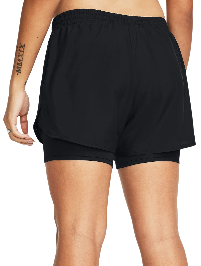 Къси панталони Under Armour s podšívkou Fly-By 2-in-1 Shorts Черно | 1382440-001, 1