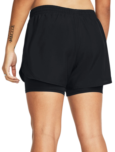 Къси панталони Under Armour s podšívkou Fly-By 2-in-1 Shorts Черно | 1382440-001, 1