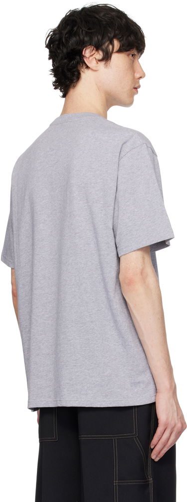 Тениска JW Anderson JW Anderson Logo Embroidery T-Shirt Сиво | JT0258-PG1510, 2