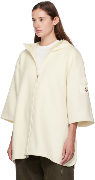 Яке Moncler Moncler Wool Cape Jacket Бяло | K20933G00002M7148, 3