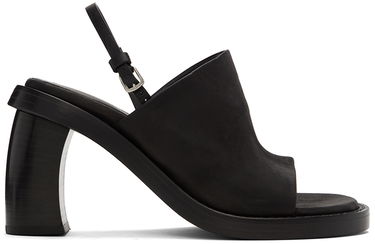 Аксесоари Ann Demeulemeester Ann Demeulemeester Calfskin Heeled Slingback Sandals Черно | 2201-W-S04-390-098, 0