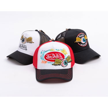 Шапка с козирка Von Dutch Von Dutch Trucker Patches Cap Червено | VD/0/CAS1/PAT/RED, 4