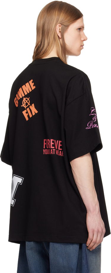 Тениска Mastermind WORLD Mastermind World Multi Logo T-Shirt Черно | MW25S14-TS064-022, 2