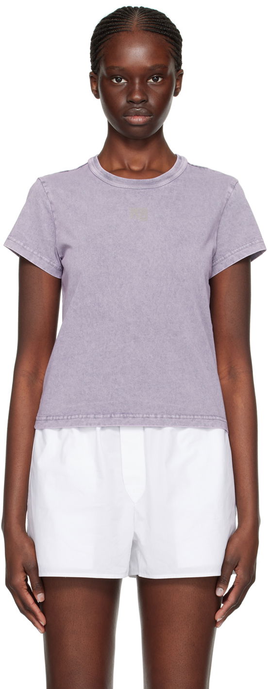 Тениска Alexander Wang Alexander Wang Faded T-Shirt Лилаво | 4CC3221358