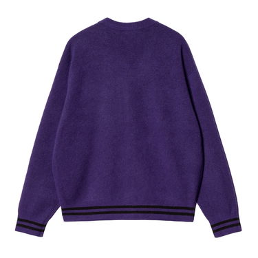 Пуловер Carhartt WIP Onyx Cardigan Лилаво | I033561_1ZT_XX, 2