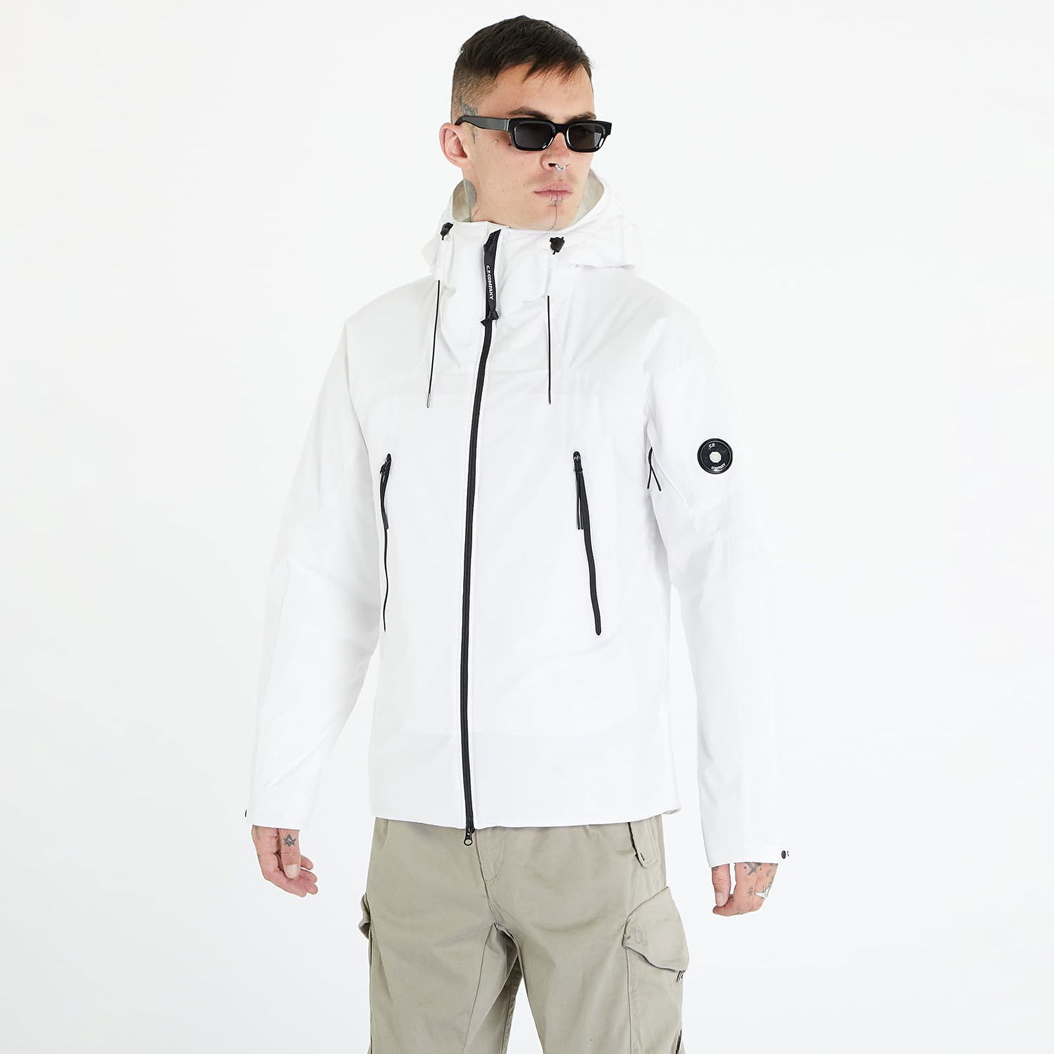 Яке C.P. Company Pro-Tek Hooded Jacket Gauze White Бяло | 15CMOW025A004117A-103, 0
